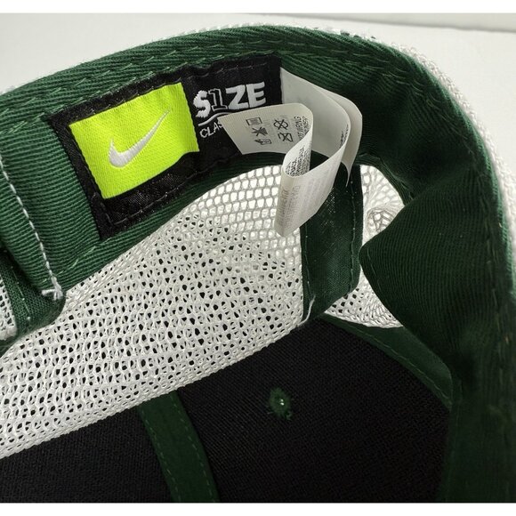 Nike Classic 99 Baylor Embroidered Gorge Green Trucker Snapback Hat Cap‎ -NEW- - Picture 8 of 9